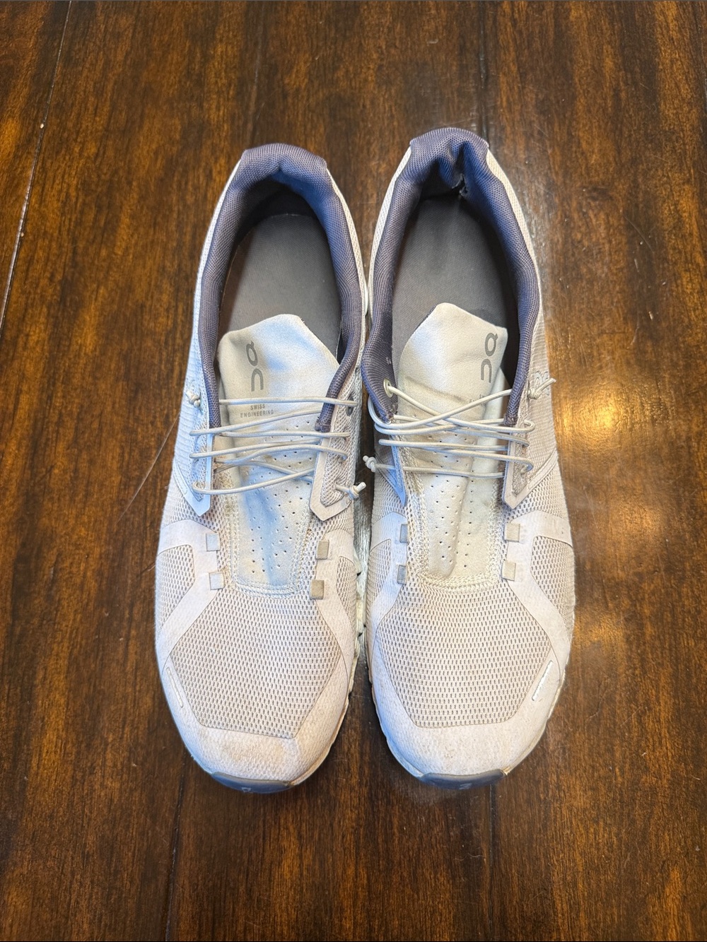 On Running Men's Athletic Sneakers in Light Gray and Charcoal